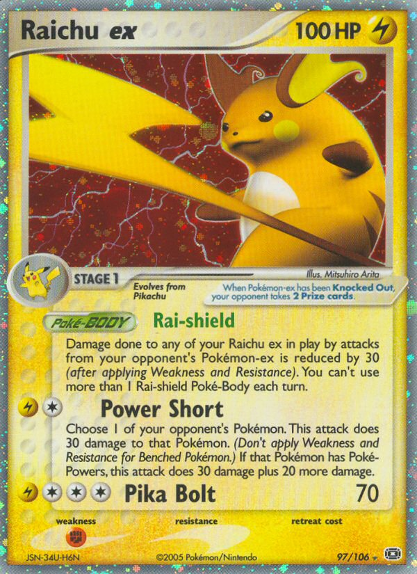 Raichu ex (97/106) [EX: Emerald] | Odin's Place