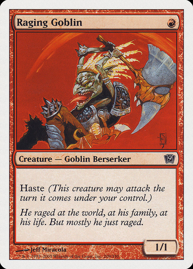Raging Goblin (209) [Ninth Edition] | Odin's Place