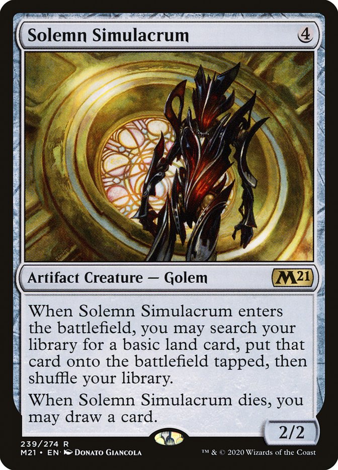 Solemn Simulacrum [Core Set 2021] | Odin's Place