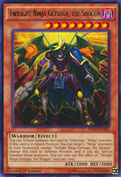 Twilight Ninja Getsuga, the Shogun [MP16-EN188] Rare | Odin's Place