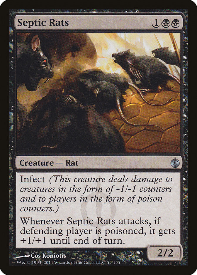 Septic Rats (55) [Mirrodin Besieged] | Odin's Place