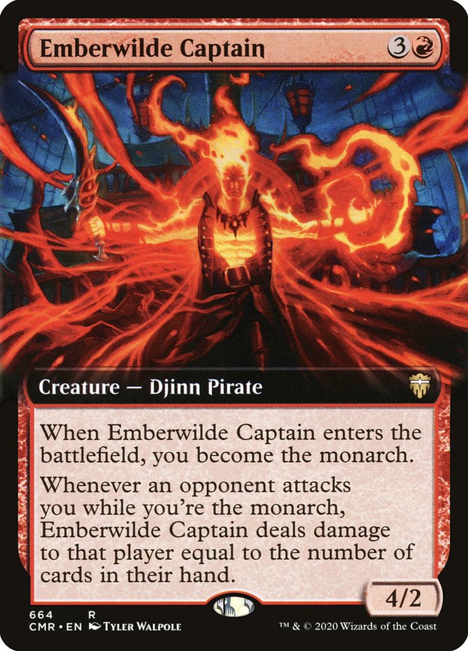 Emberwilde Captain (Extended Art) [Commander Legends] | Odin's Place