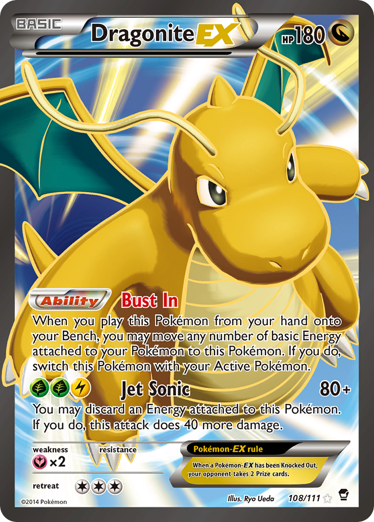 Dragonite EX (108/111) [XY: Furious Fists] | Odin's Place