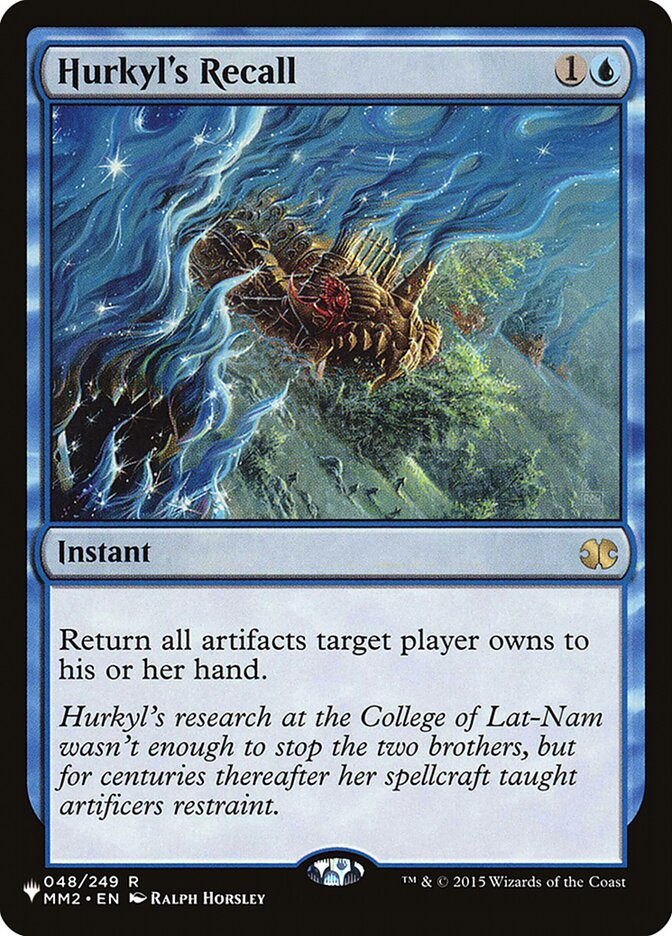 Hurkyl's Recall [The List] | Odin's Place