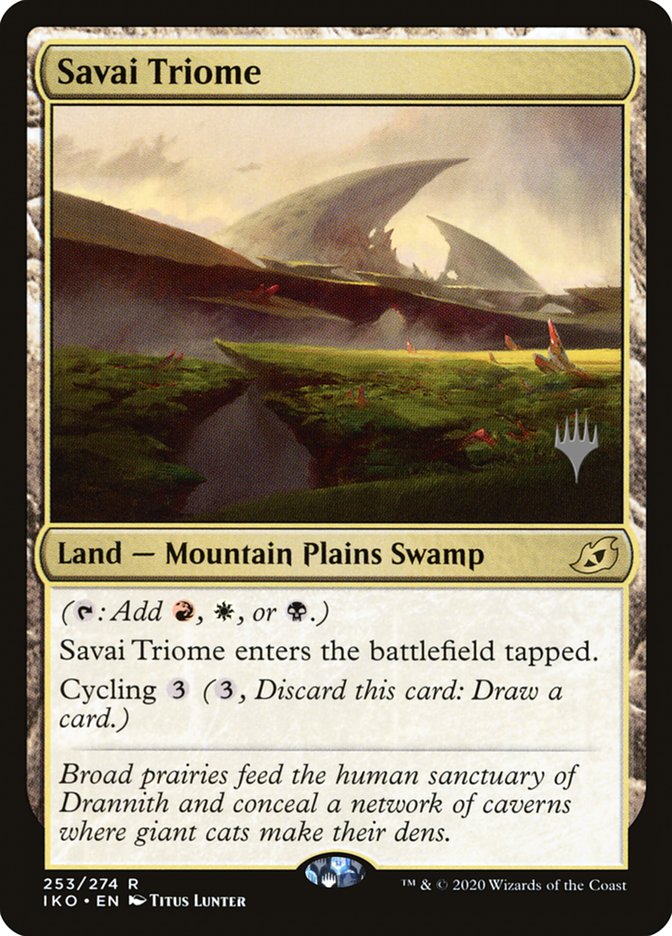 Savai Triome (Promo Pack) [Ikoria: Lair of Behemoths Promos] | Odin's Place