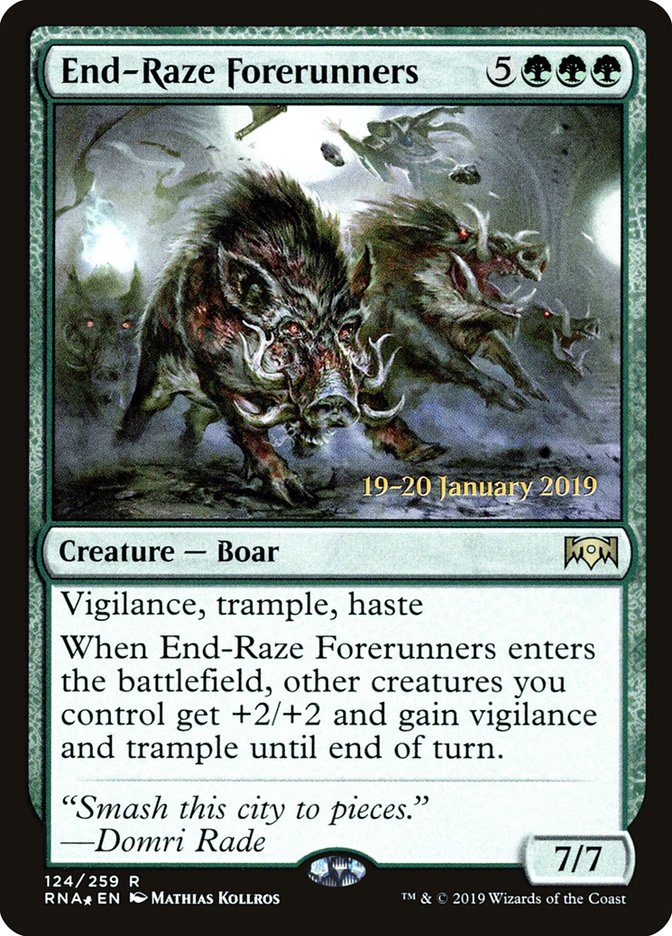 End-Raze Forerunners (124) [Ravnica Allegiance Prerelease Promos] | Odin's Place