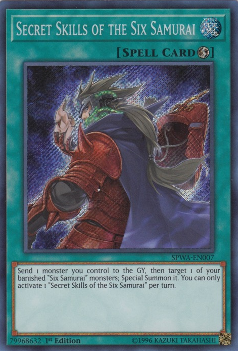 Secret Skills of the Six Samurai [SPWA-EN007] Secret Rare | Odin's Place