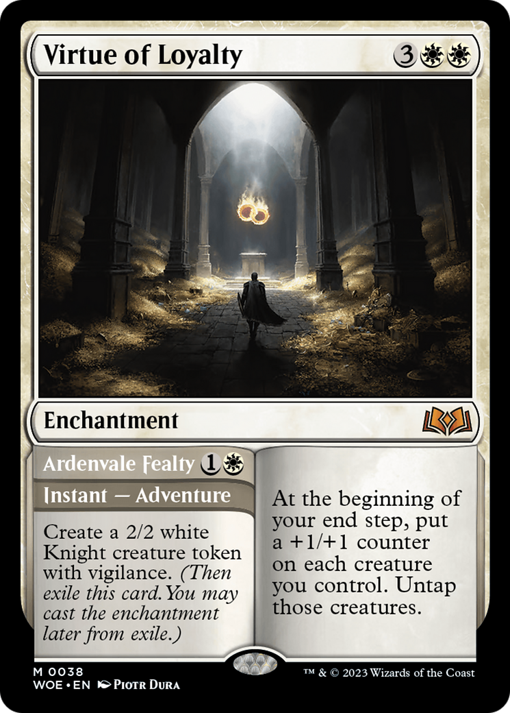 Virtue of Loyalty // Ardvenvale Fealty [Wilds of Eldraine] | Odin's Place