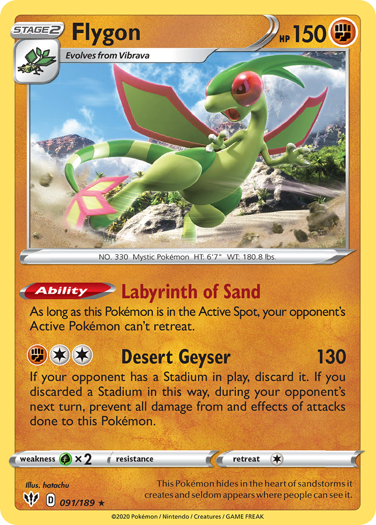 Flygon (091/189) [Sword & Shield: Darkness Ablaze] | Odin's Place