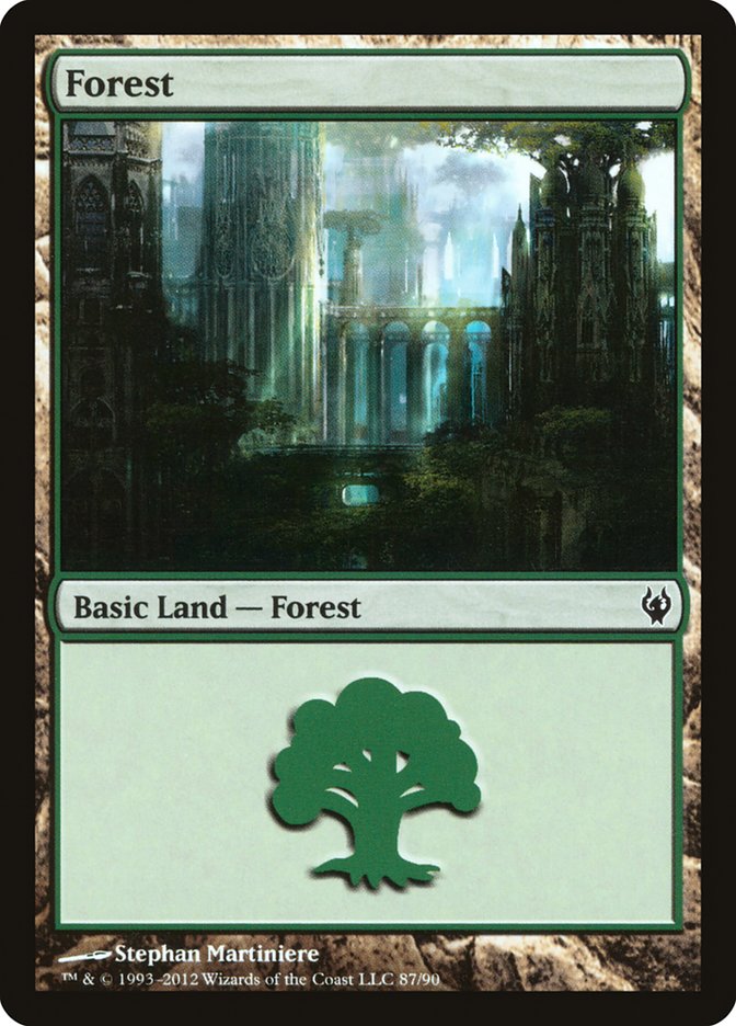 Forest (87) [Duel Decks: Izzet vs. Golgari] | Odin's Place