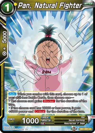 Pan, Natural Fighter (Reprint) (DB1-065) [Battle Evolution Booster] | Odin's Place