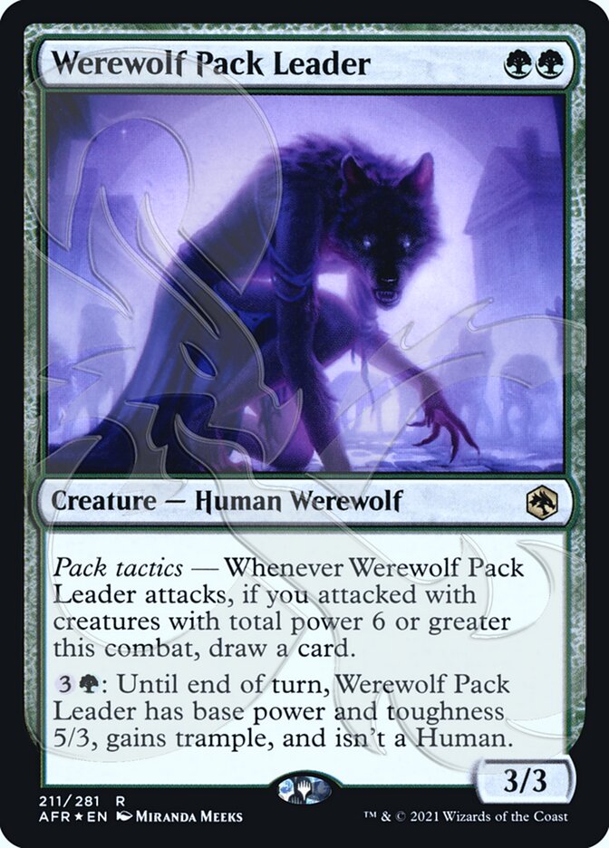 Werewolf Pack Leader (Ampersand Promo) [Dungeons & Dragons: Adventures in the Forgotten Realms Promos] | Odin's Place