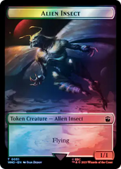Alien // Alien Insect Double-Sided Token (Surge Foil) [Doctor Who Tokens] | Odin's Place