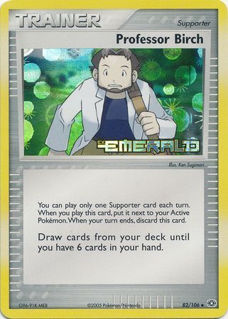 Professor Birch (82/106) (Stamped) [EX: Emerald] | Odin's Place