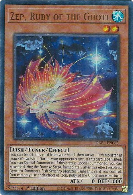 Zep, Ruby of the Ghoti [DABL-EN085] Ultra Rare | Odin's Place
