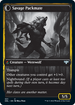 Child of the Pack // Savage Packmate [Innistrad: Double Feature] | Odin's Place