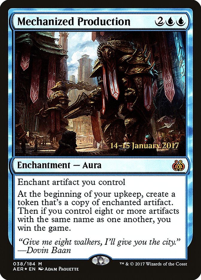 Mechanized Production (38) [Aether Revolt Prerelease Promos] | Odin's Place