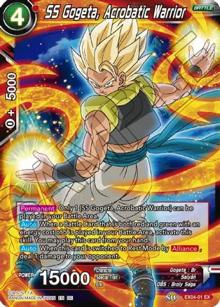 SS Gogeta, Acrobatic Warrior (EX04-01) [Mythic Booster] | Odin's Place