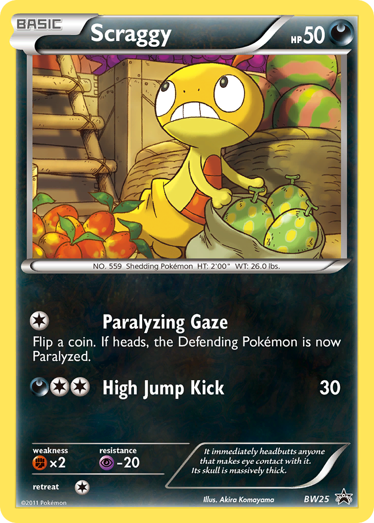 Scraggy (BW25) [Black & White: Black Star Promos] | Odin's Place