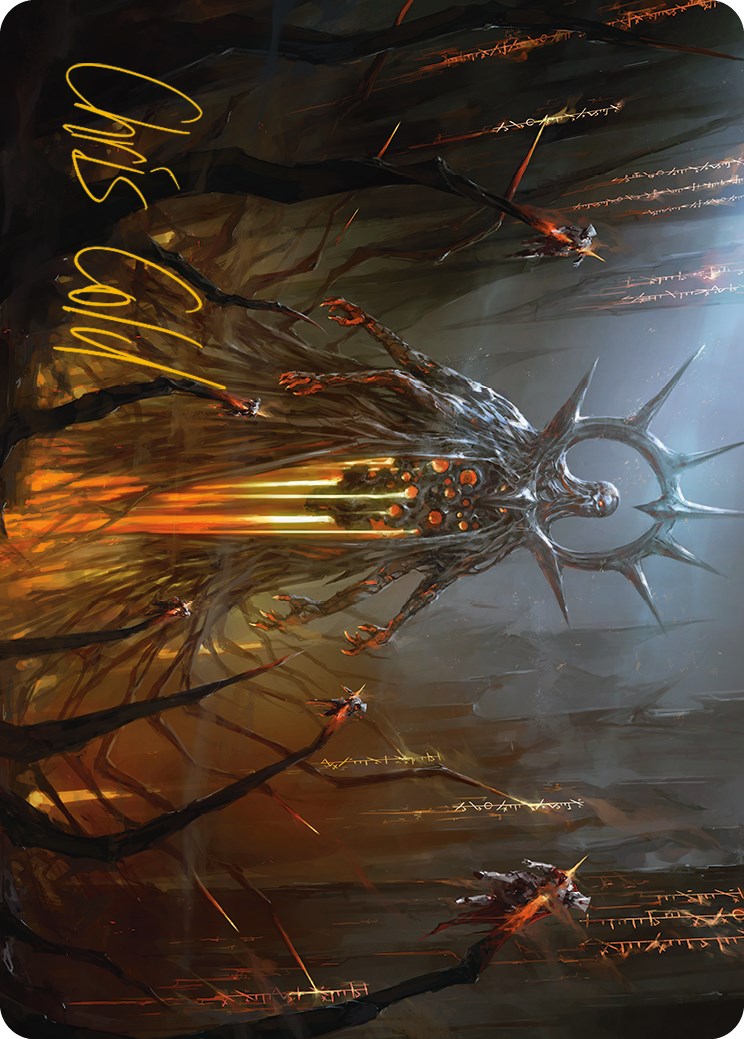 Solphim, Mayhem Dominus Art Card (Gold-Stamped Signature) [Phyrexia: All Will Be One Art Series] | Odin's Place