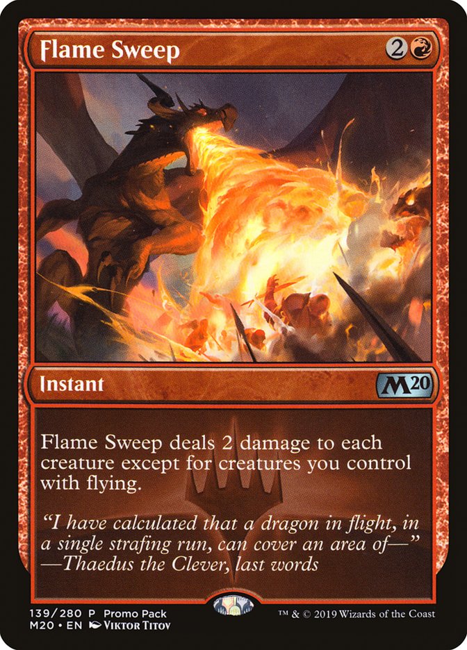 Flame Sweep (Promo Pack) [Core Set 2020 Promos] | Odin's Place