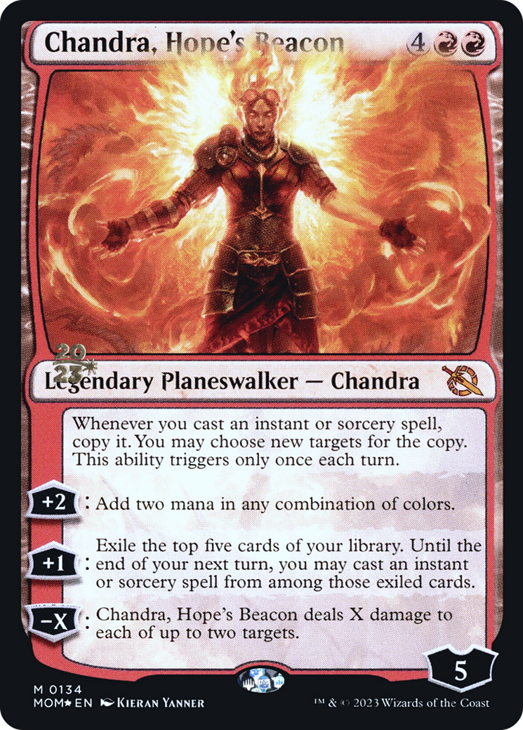 Chandra, Hope's Beacon [March of the Machine Prerelease Promos] | Odin's Place
