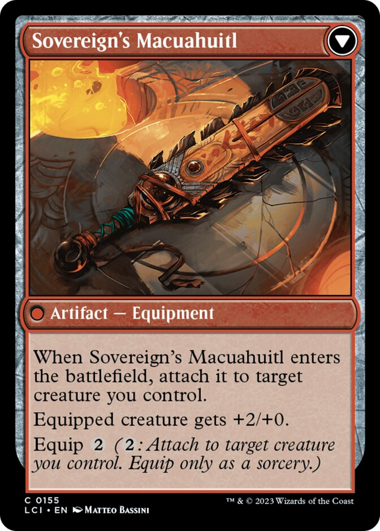 Idol of the Deep King // Sovereign's Macuahuitl [The Lost Caverns of Ixalan] | Odin's Place