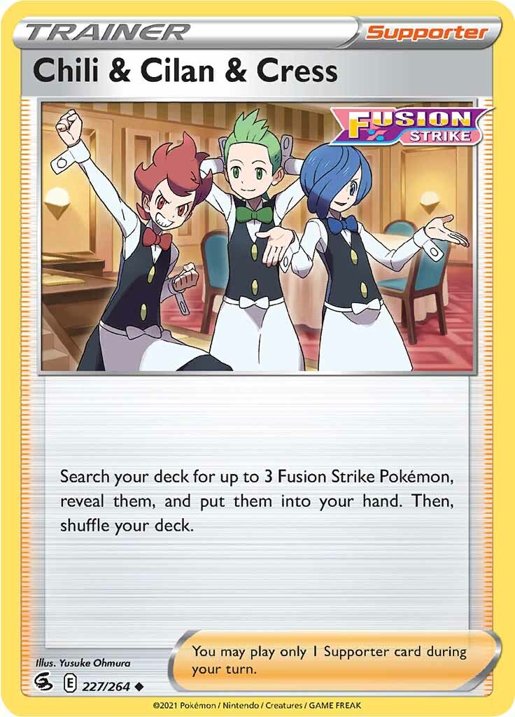 Chili & Cilan & Cress (227/264) [Sword & Shield: Fusion Strike] | Odin's Place