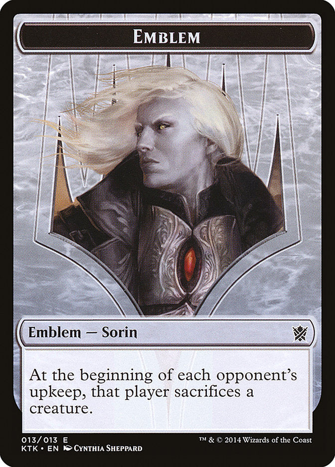 Sorin, Solemn Visitor Emblem (13) [Khans of Tarkir Tokens] | Odin's Place