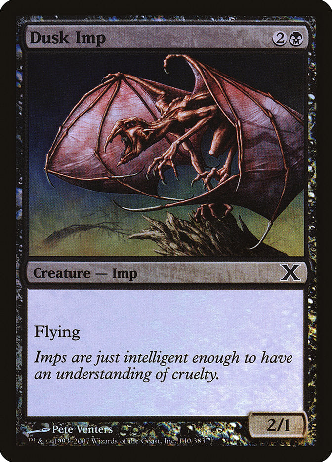 Dusk Imp (Premium Foil) [Tenth Edition] | Odin's Place