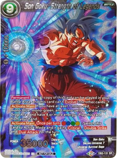 Son Goku, Strength of Legends (Player's Choice) (DB2-131) [Promotion Cards] | Odin's Place
