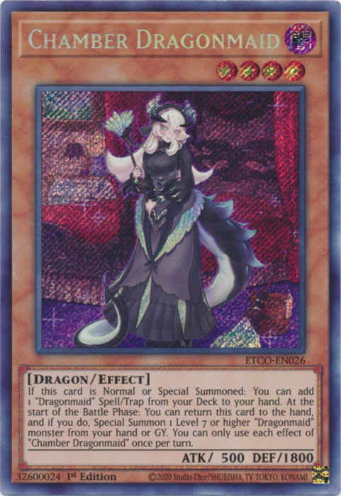 Chamber Dragonmaid [ETCO-EN026] Secret Rare | Odin's Place