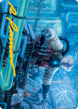 Ludevic, Necrogenius Art Card (Gold-Stamped Signature) [Innistrad: Midnight Hunt Art Series] | Odin's Place