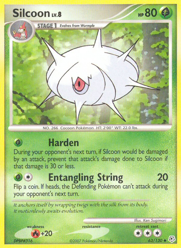 Silcoon (63/130) [Diamond & Pearl: Base Set] | Odin's Place