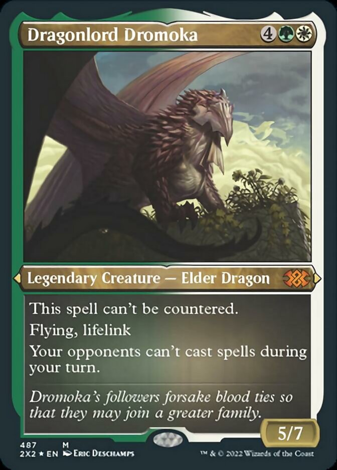 Dragonlord Dromoka (Foil Etched) [Double Masters 2022] | Odin's Place