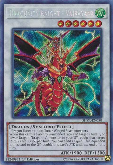 Dragunity Knight - Vajrayana [SHVA-EN050] Secret Rare | Odin's Place