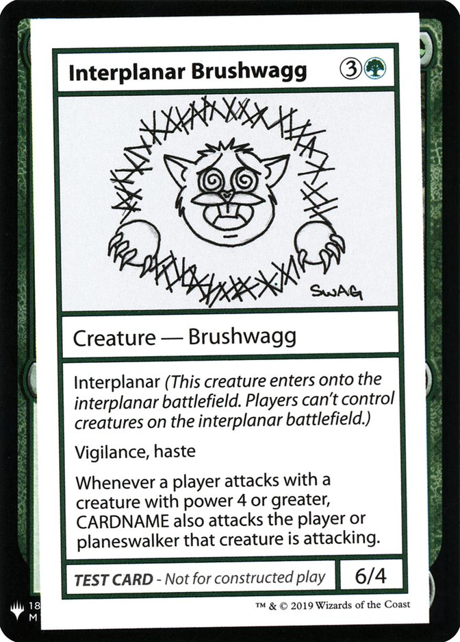 Interplanar Brushwagg [Mystery Booster Playtest Cards] | Odin's Place