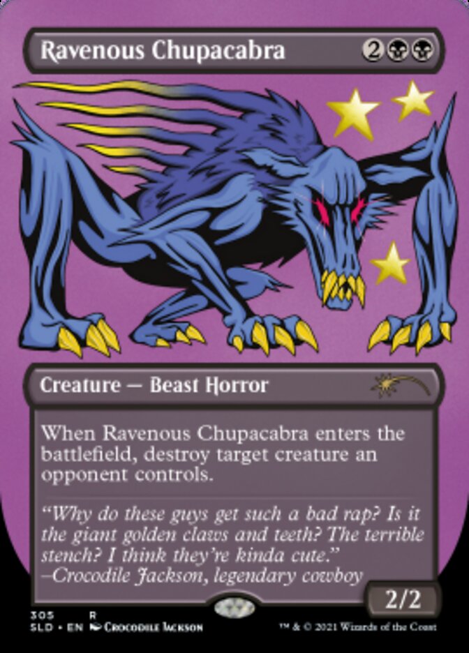 Ravenous Chupacabra (Borderless) (Foil Etched) [Secret Lair Drop Series] | Odin's Place