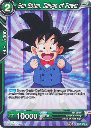 Son Goten, Deluge of Power (DB1-042) [Dragon Brawl] | Odin's Place