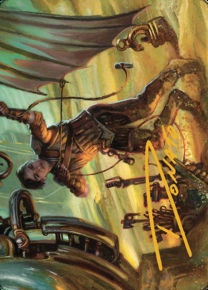 Mishra, Excavation Prodigy Art Card (Gold-Stamped Signature) [The Brothers' War Art Series] | Odin's Place