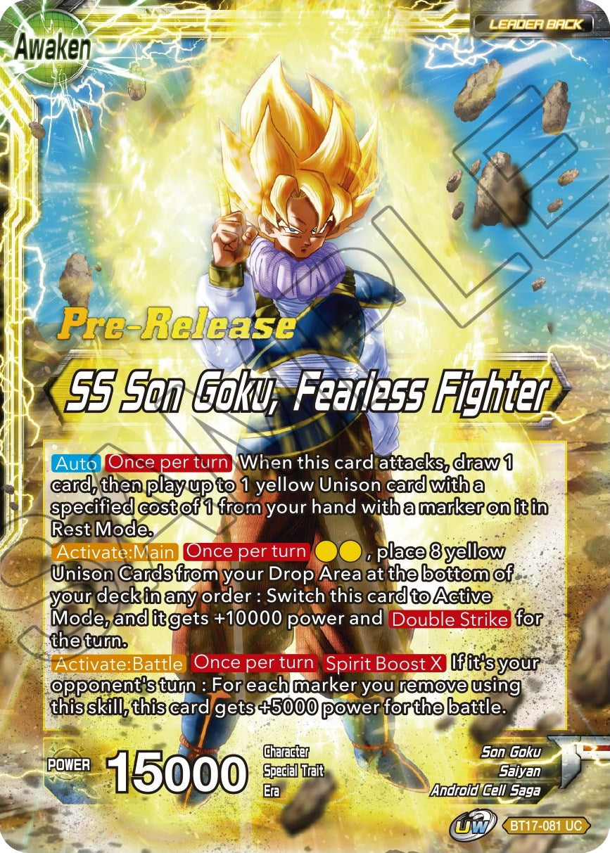 Son Goku // SS Son Goku, Fearless Fighter (BT17-081) [Ultimate Squad Prerelease Promos] | Odin's Place