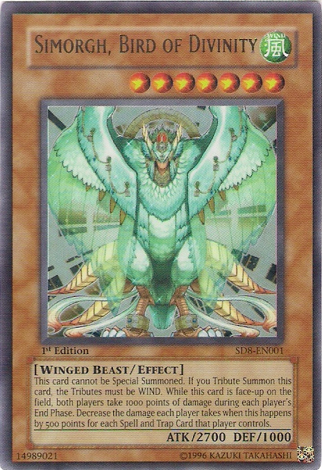 Simorgh, Bird of Divinity [SD8-EN001] Ultra Rare | Odin's Place