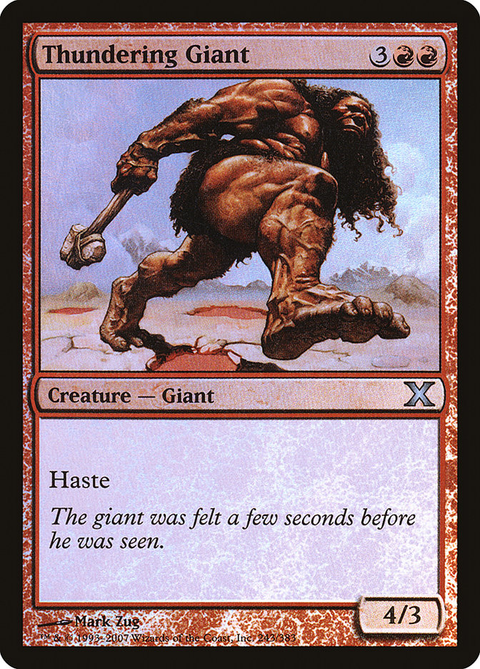 Thundering Giant (Premium Foil) [Tenth Edition] | Odin's Place