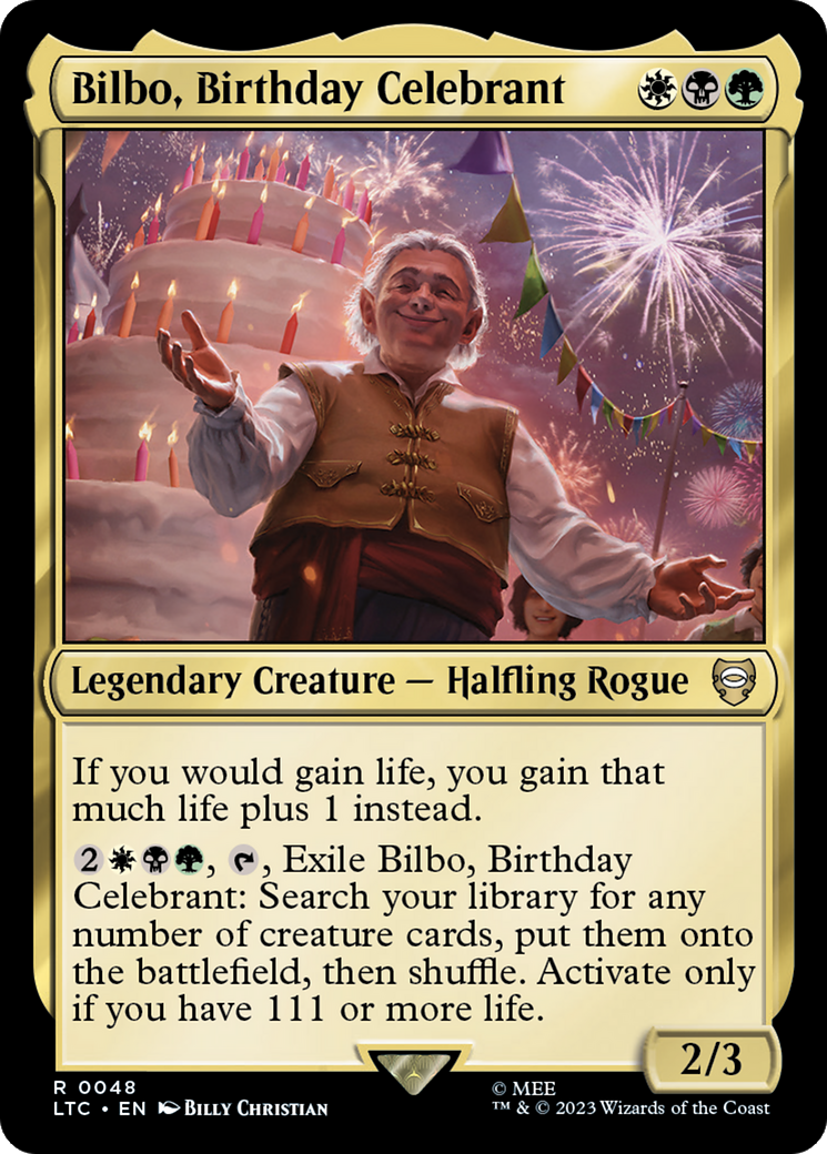 Bilbo, Birthday Celebrant [The Lord of the Rings: Tales of Middle-Earth Commander] | Odin's Place