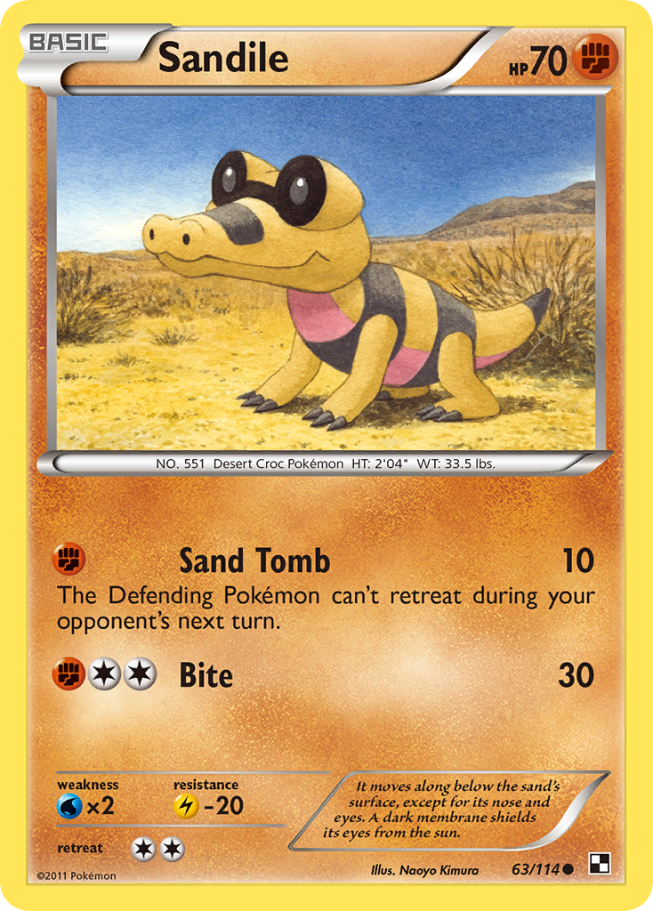 Sandile (63/114) [Black & White: Base Set] | Odin's Place