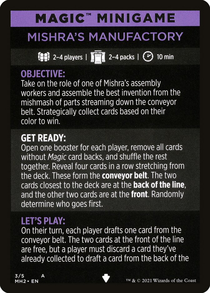 Mishra's Manufactory (Magic Minigame) [Modern Horizons 2 Minigame] | Odin's Place