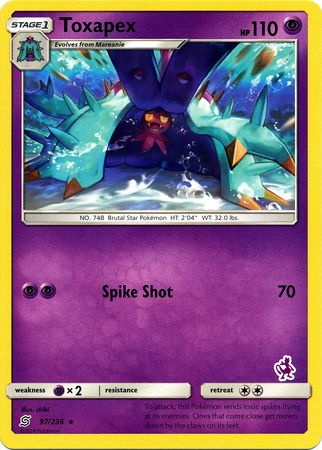 Toxapex (97/236) (Mewtwo Deck) [Battle Academy 2020] | Odin's Place