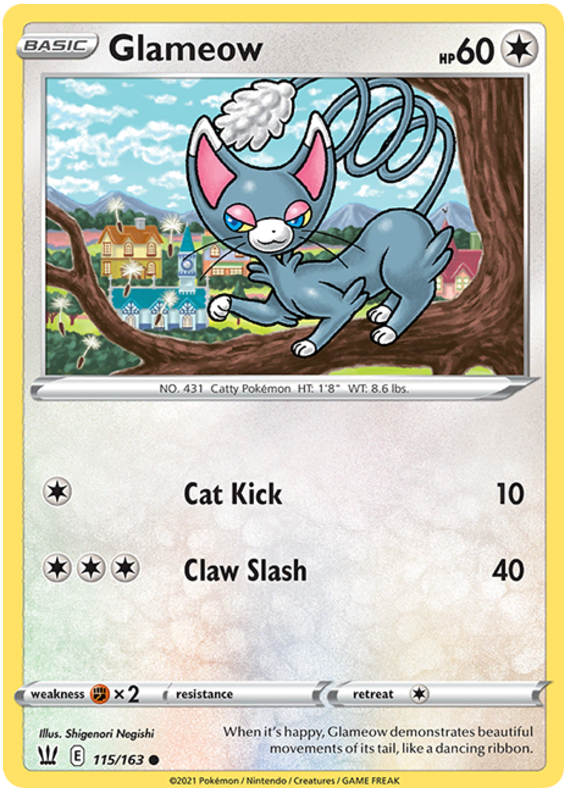 Glameow (115/163) [Sword & Shield: Battle Styles] | Odin's Place
