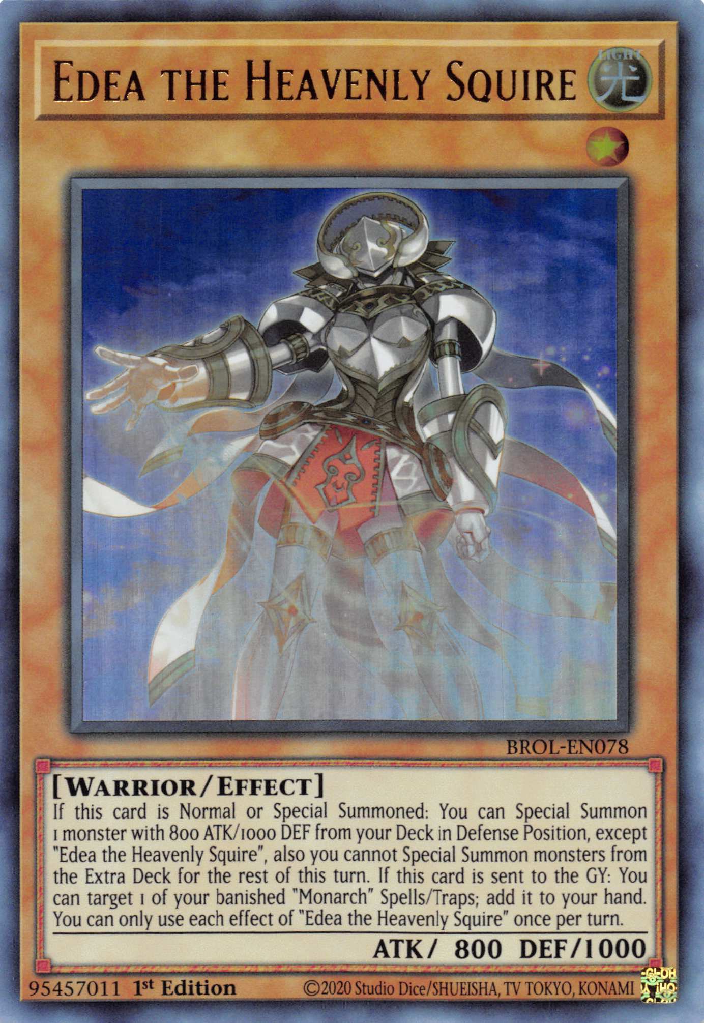 Edea the Heavenly Squire [BROL-EN078] Ultra Rare | Odin's Place