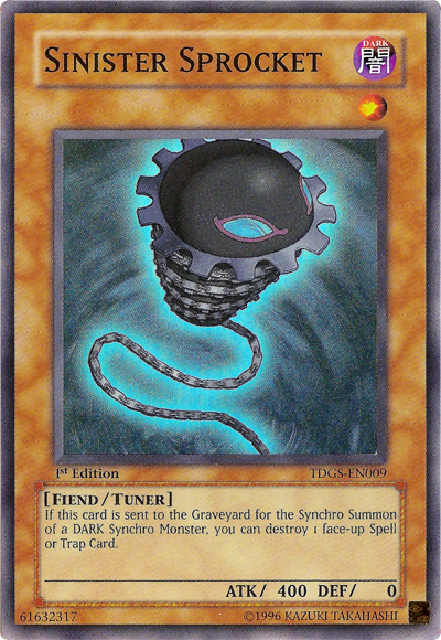 Sinister Sprocket [TDGS-EN009] Super Rare | Odin's Place